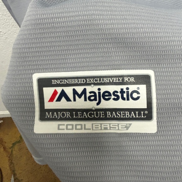 Los Angeles grey Majestic cool base baseball jersey - Picture 4 of 7